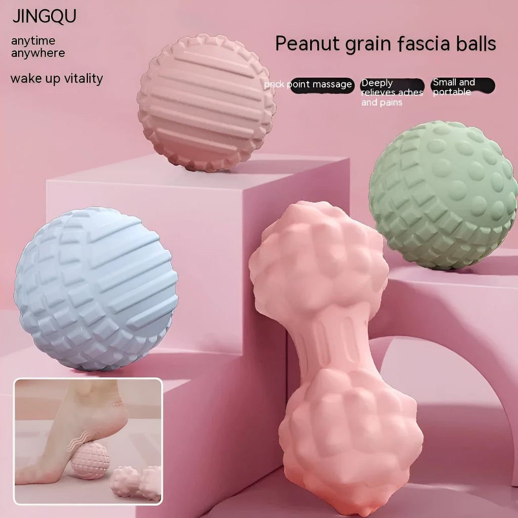 TPR foot massage ball in blue colour with 6cm diameter for foot pressure relief