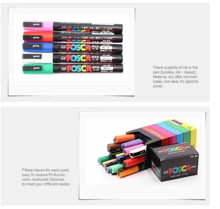 Doodle advertising pen with 0.9mm acrylic nib in multiple colour set options