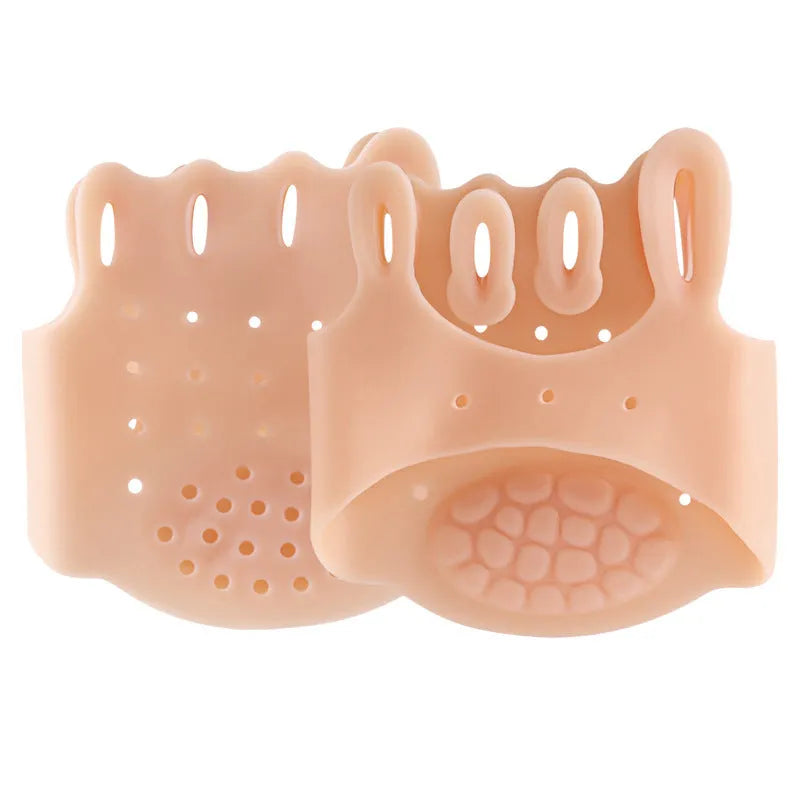 Hallux valgus split toe pad in skin colour made from SEBS material