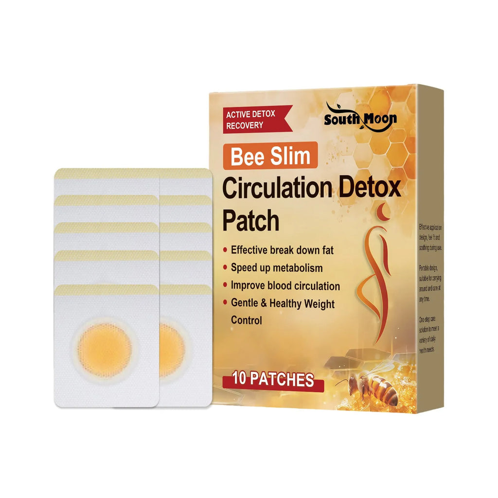 Pack of 10 herbal body shaping navel stickers with bee venom and argy wormwood for slimming
