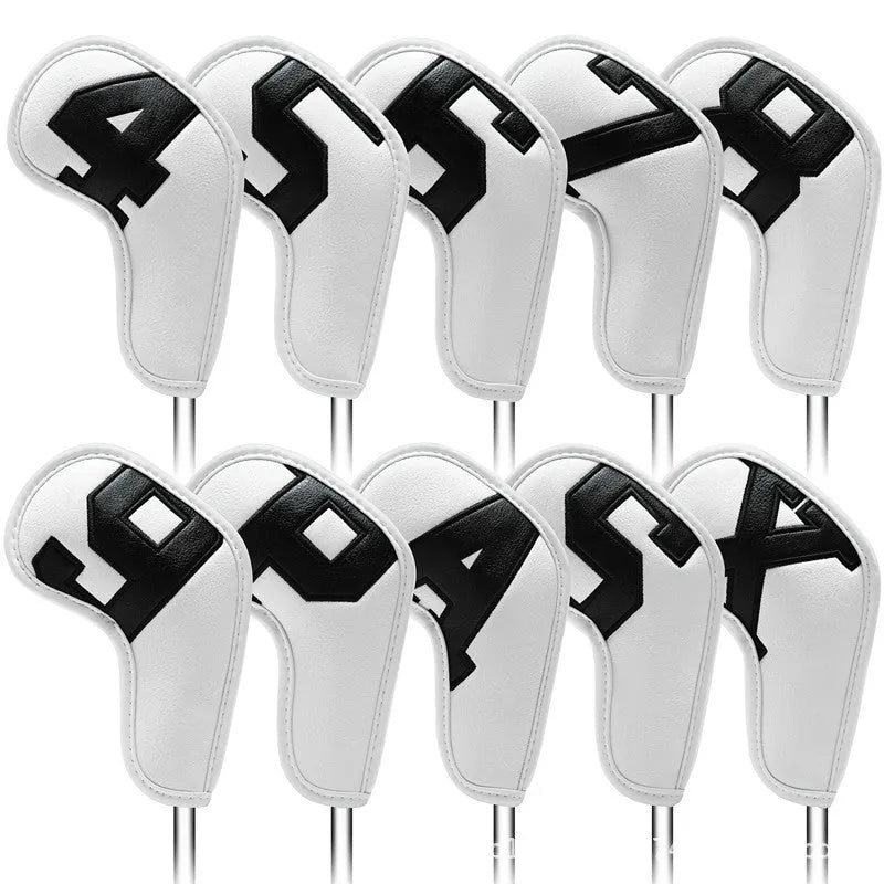 Colourful digital gradient golf iron head cover with soft inner lining for club protection