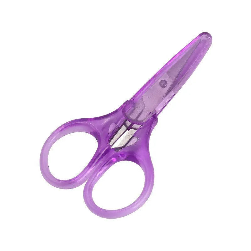Stainless steel paper scissors 6 inch length with 4.5 cm blade in assorted colours