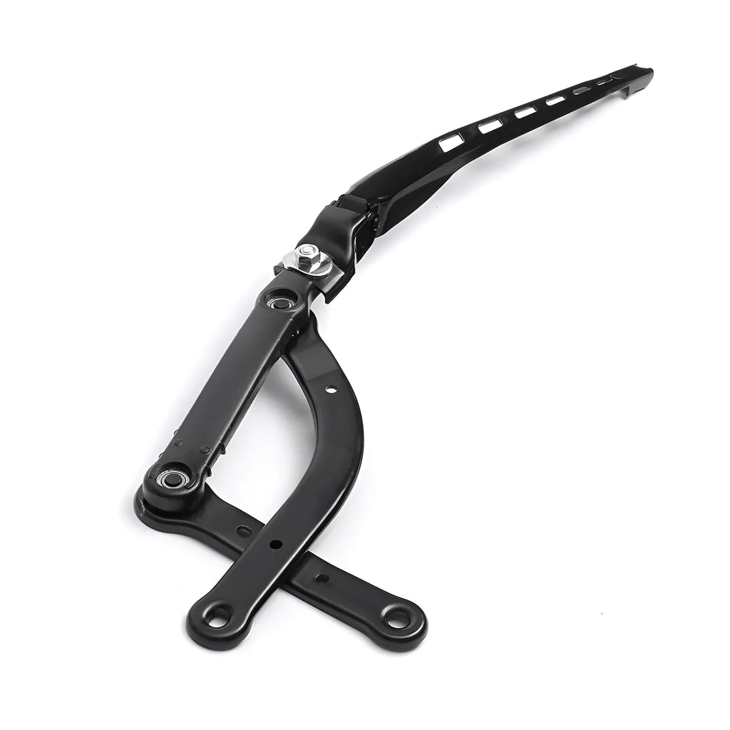 BMW 5-Series E60 front right windshield wiper arm, a silver automotive spare part.