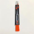 White and red AirPods cleaning pen with brush heads and flocking sponge for wireless earphone case cleaning