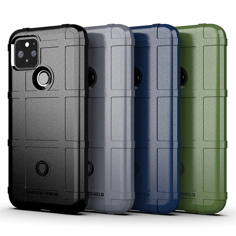 Frosted TPU back cover phone case for Google Pixel5 in black colour with simple design