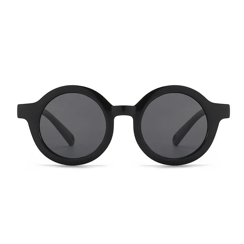 Children's round frame sunglasses with polarised TAC lenses and soft TPEE frame for ages 0-3 years