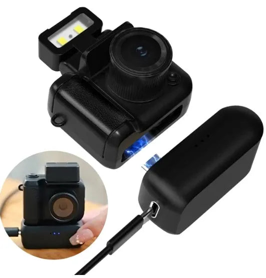 Black Y4000 HD digital camera with retro compact design for student use