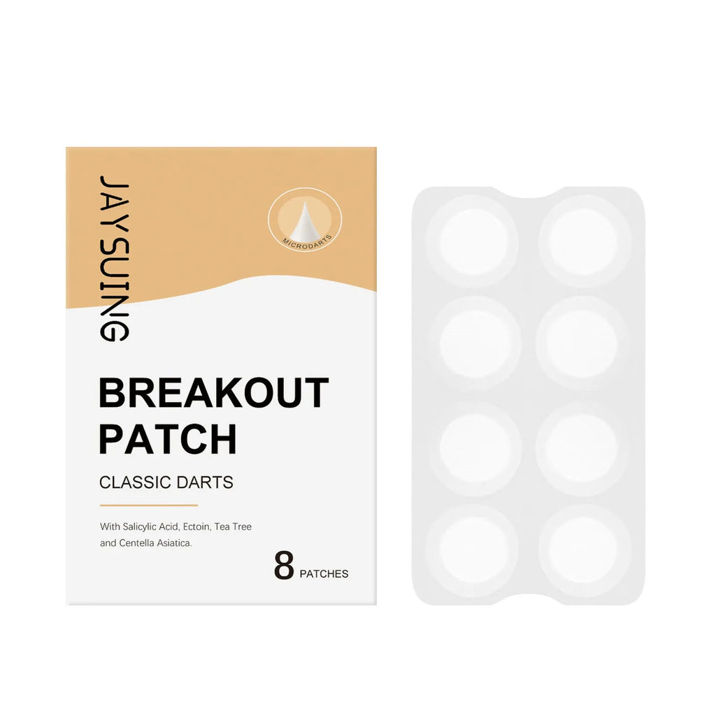 Transparent hydrocolloid acne patches with tea tree oil and centella extract in pack of 8