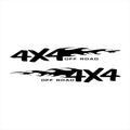 Fire totem striped reflective car sticker on vehicle door in multiple colour options