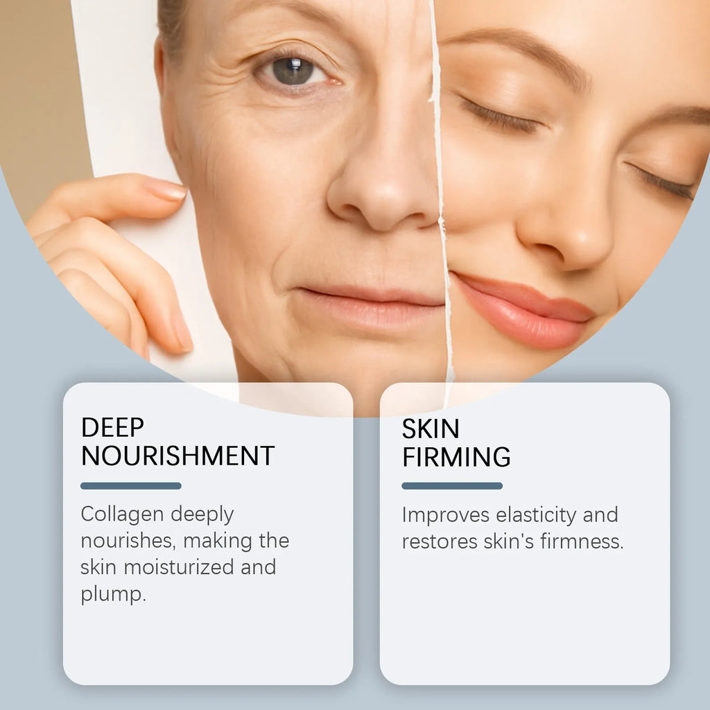 Moisturising collagen facial mask sheet for hydrating daily skin care, single pack
