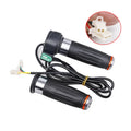 Three-wheel electric car accelerator modification kit showing a three-speed rotating handle in gold with a 3-wire plug.