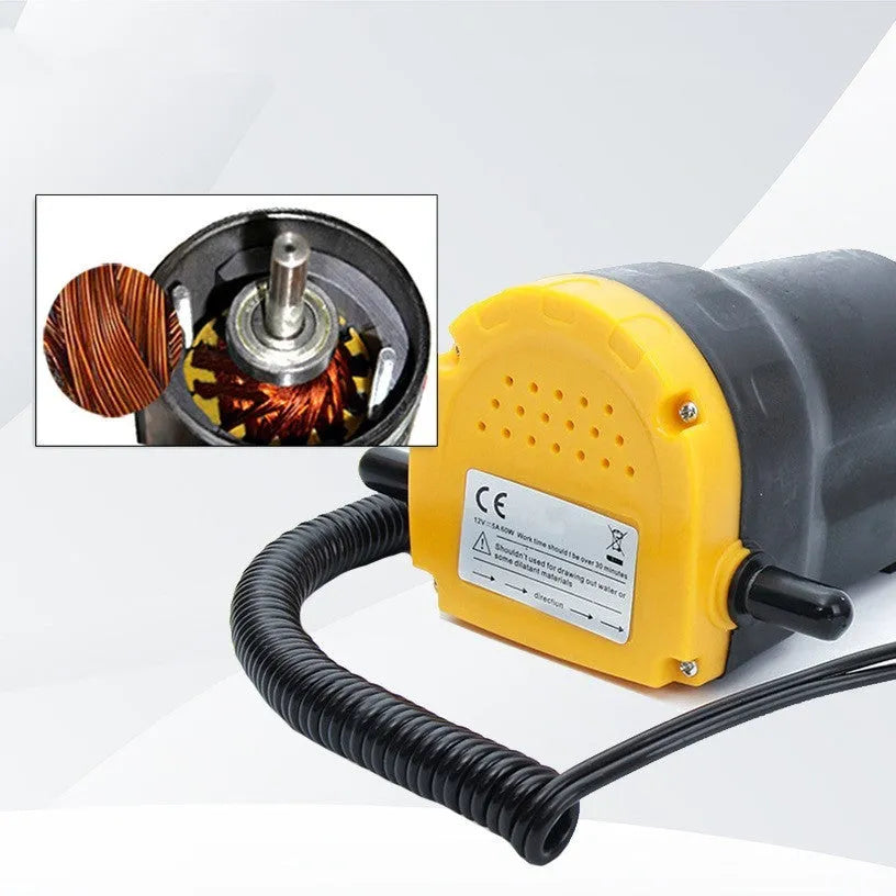 12V electric self-priming oil gear pump with engineering plastic body for oil transfer