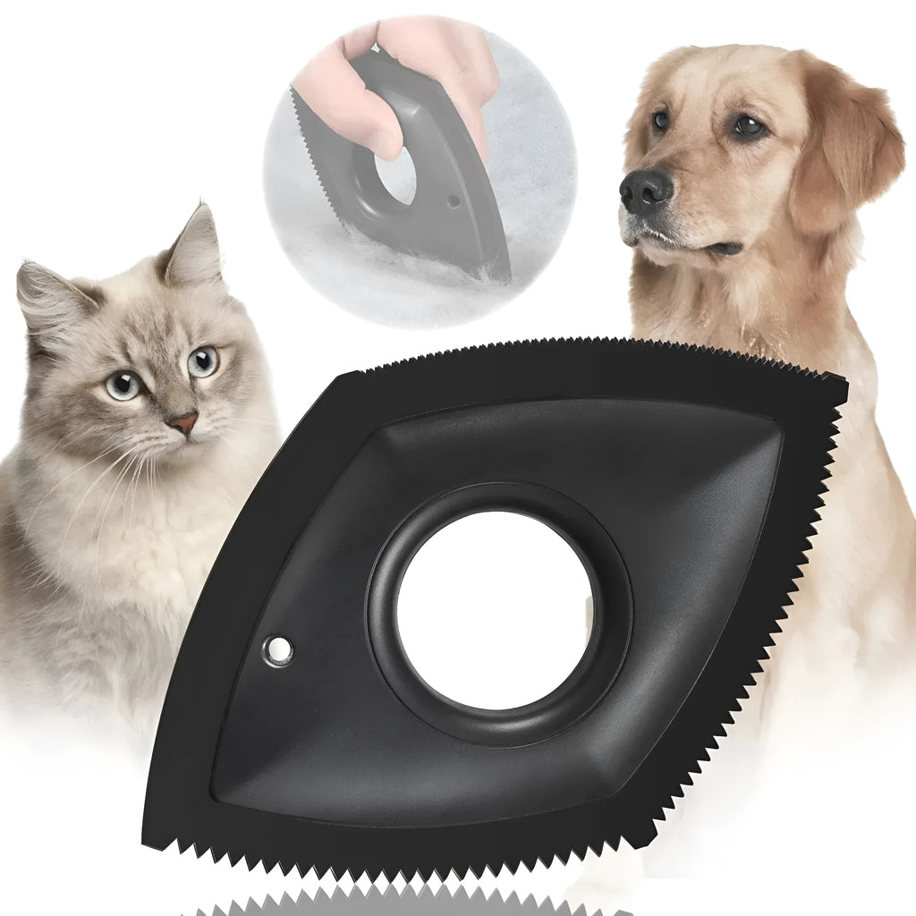 Silicone pet hair remover brush for carpets and sofas in black, green and red colours