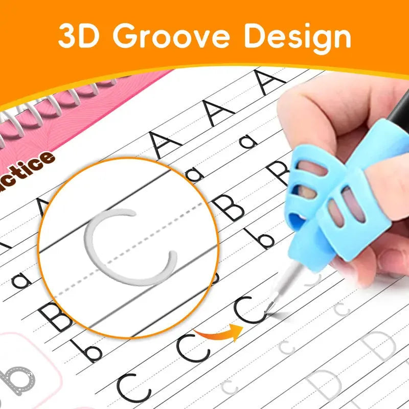 Children's word practice painting manual writing brace with wipe-clean surface