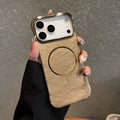 Electroplating frameless magnetic phone case for iPhone 17 in various colours showing half-pack design.