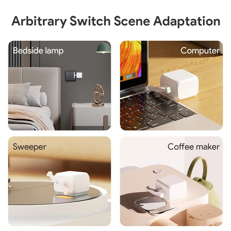 White Bluetooth rocker arm finger robot with thumb remote control