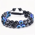 Lapis lazuli bracelet with green gold stone colouration and artistic retro Chinese-inspired design
