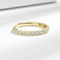 Women's geometric diamond tail open mouth ring in copper with electroplated finish