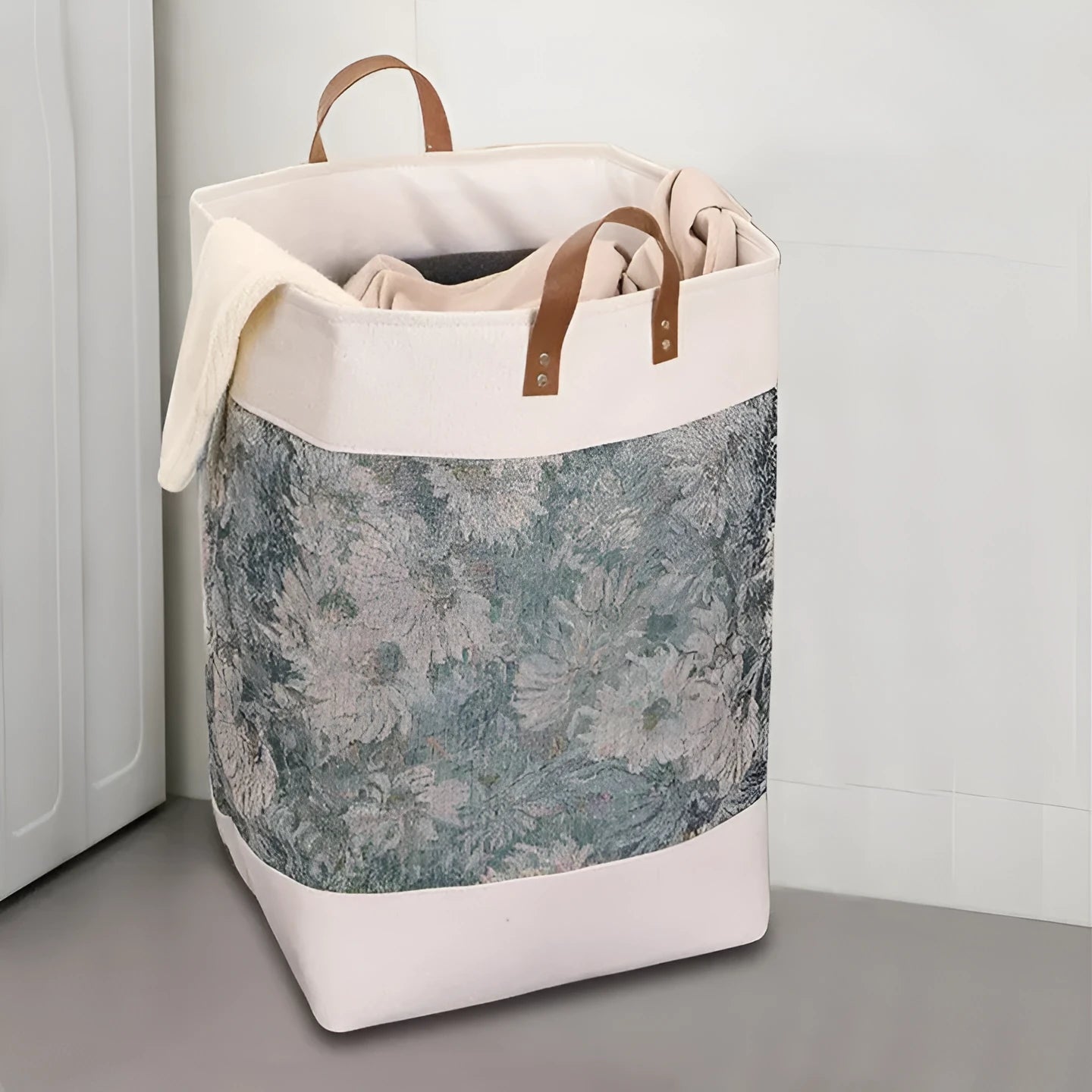 Fabric storage box for clothes and bedding in a choice of colours, dimensions 35cm by 35cm by 55cm.