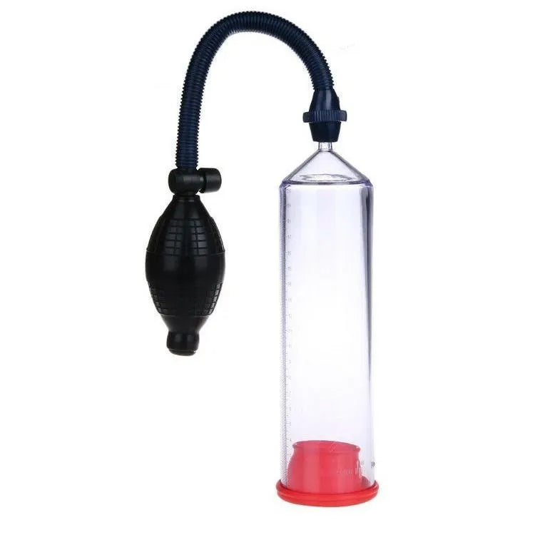 Clear silicone cover for male exercise machine with plastic valve exerciser and accessories