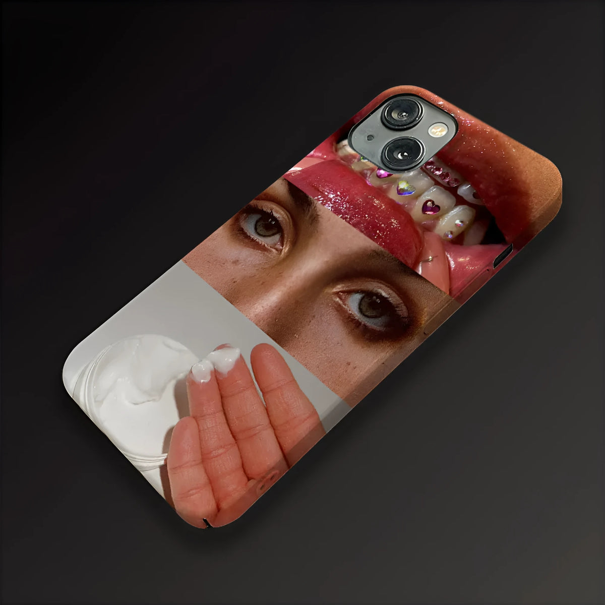 Glossy Feilin phone case with two-in-one design compatible with iPhone models 11 to 15
