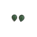 New Chinese style water drop ear studs in white gold colour on copper base for women