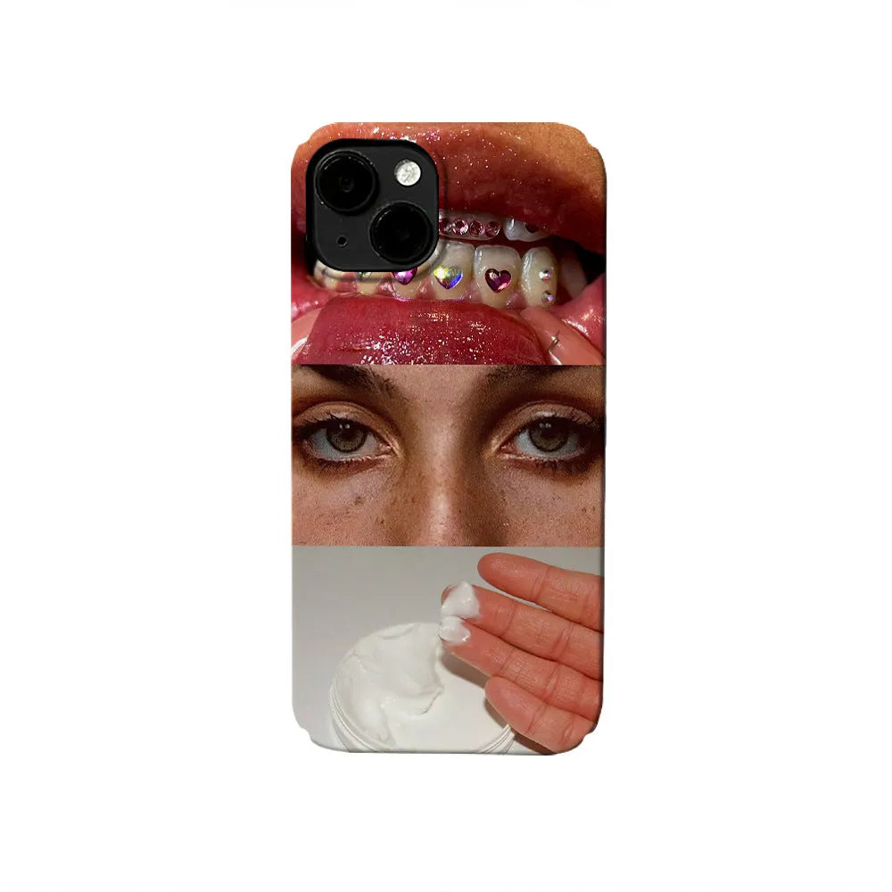 Glossy Feilin phone case with two-in-one design compatible with iPhone models 11 to 15