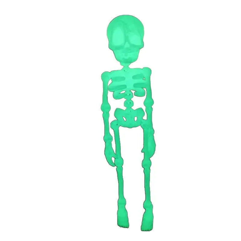 3D printed skull refrigerator magnet in multiple colours measuring 18cm high by 4.5cm wide