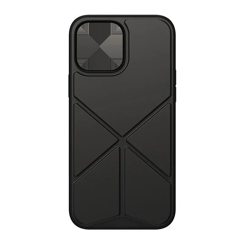 Black and blue TPU back cover cases for iPhone 13, 13 Pro, and 13 Pro Max.