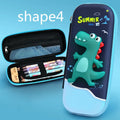 3D decompression pencil case in square Korean style with cartoon pattern