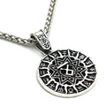 Lunavin ODing logo pendant necklace on adjustable chain with retro styling