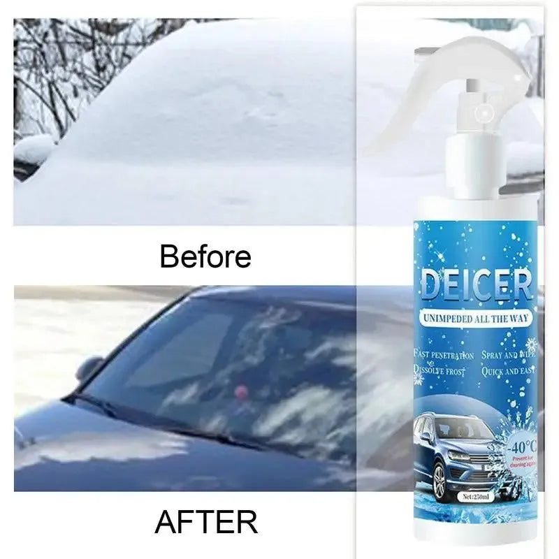 250ml car windscreen deicer spray bottle for snow and frost removal from vehicle glass