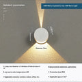 Modern minimalist wall lamp 10W frosted black symmetrical fan pattern 120x80mm for hallway or balcony
