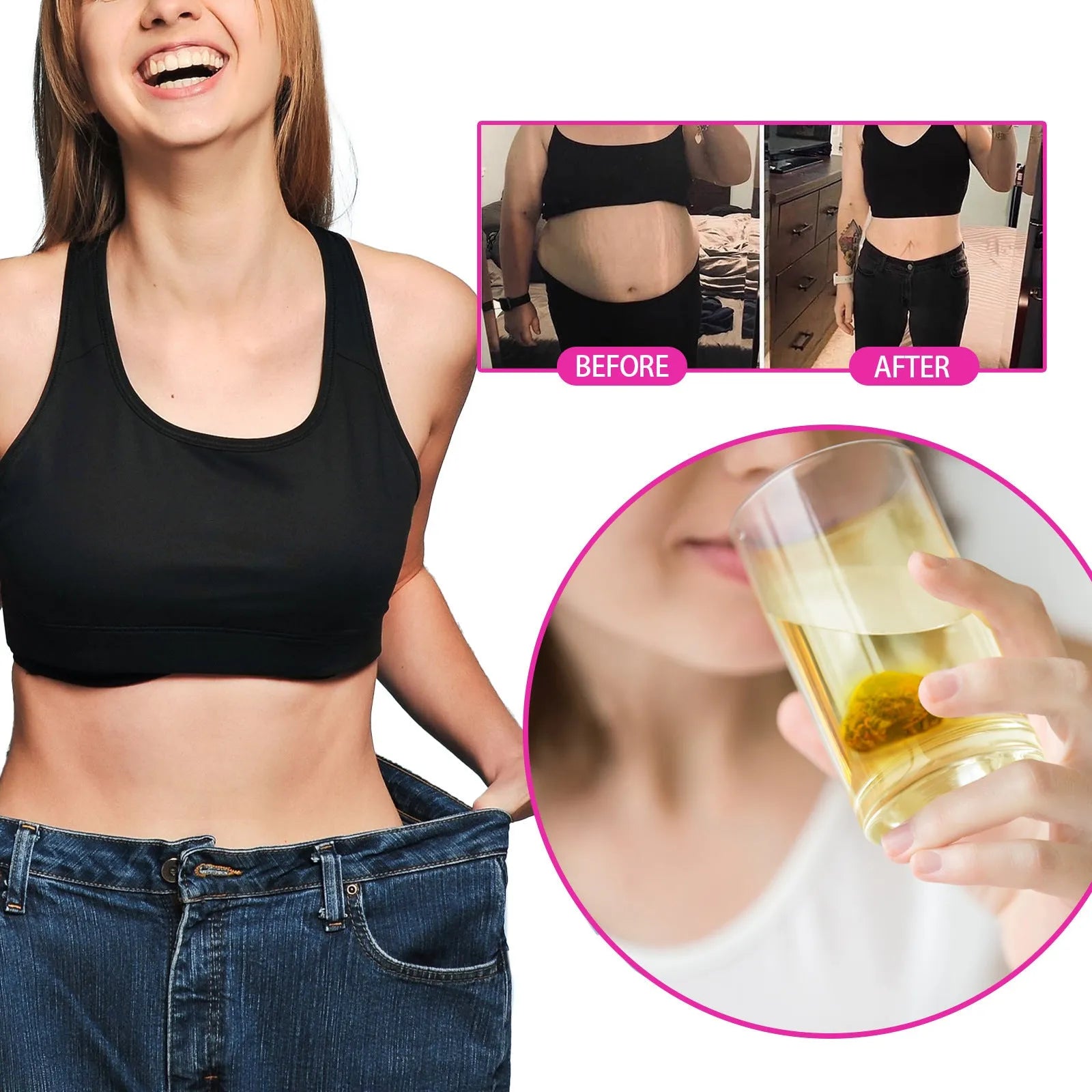 28-piece pack of green tea slimming body care treatment for firming and contouring