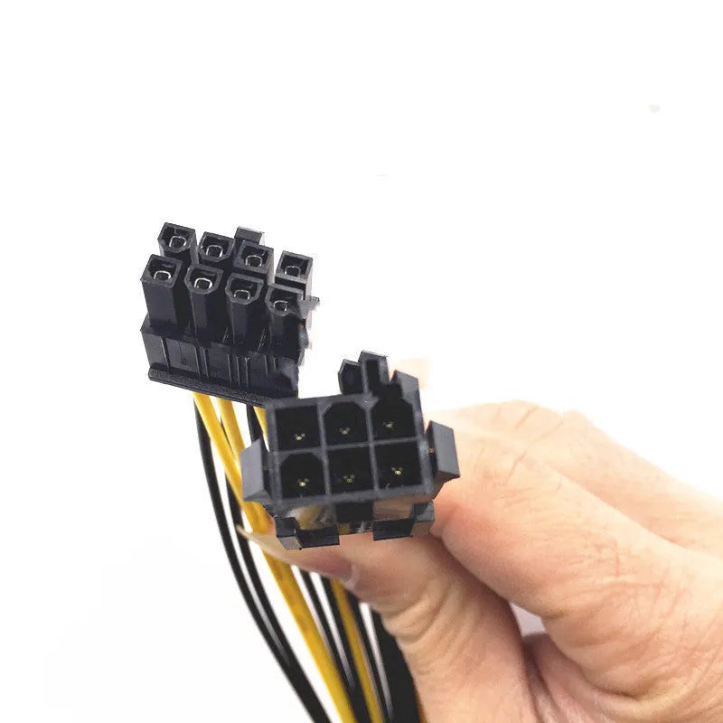 6-pin to 8-pin graphics card power extension cable measuring 20cm in length.