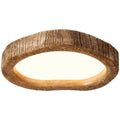 Round wood grain finish new Chinese style ceiling lamp for bedroom lighting