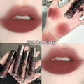 Matte lip mud lipstick with white no stain formula in five colour options
