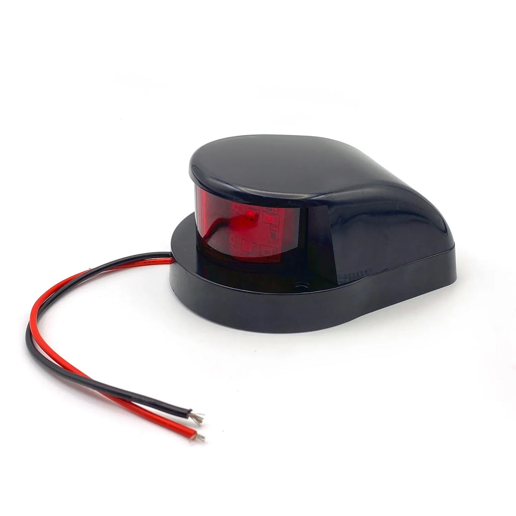 12LED marine navigation light for yachts, available in red green dual colour, 26x10mm, DC 12V
