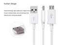 Black and white Android universal data cable with Micro USB connector for charging and data transfer