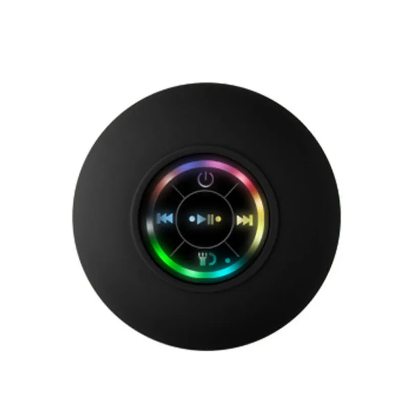 Large waterproof Bluetooth speaker with a suction cup base, shown in one of six available colours.