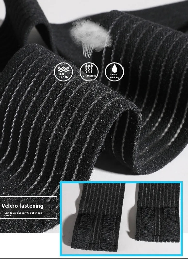 Adjustable sports ankle bandage in black and khaki colours for running basketball cycling support