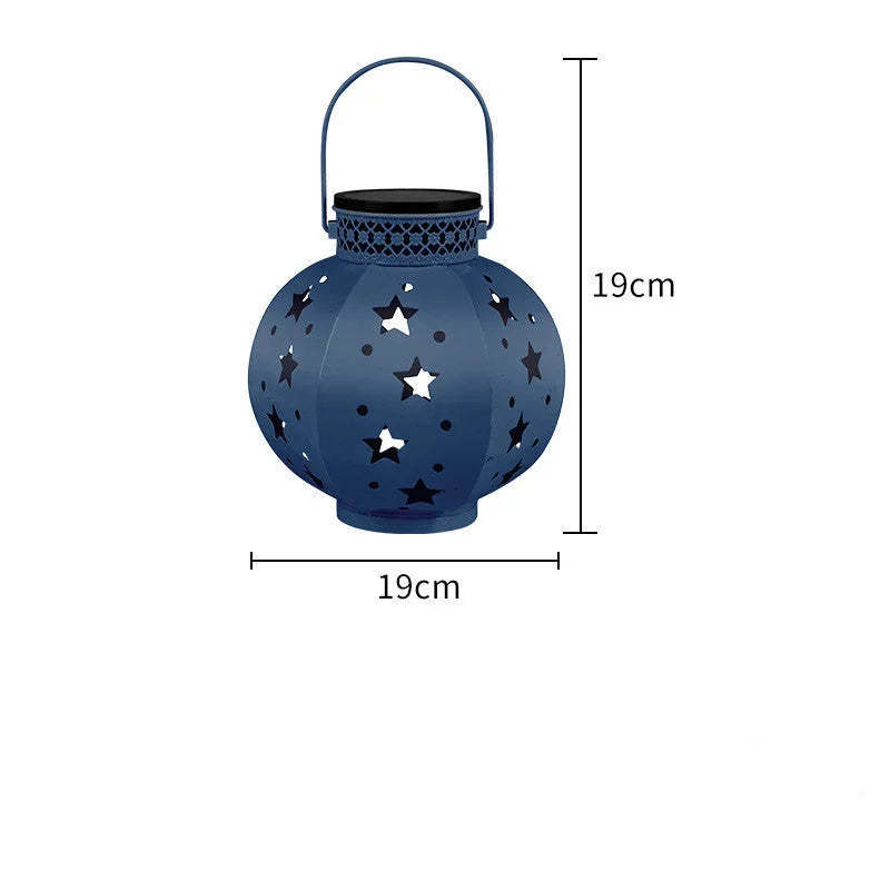Solar powered courtyard night light in aluminium with IP65 rating, European style, available in multiple colours