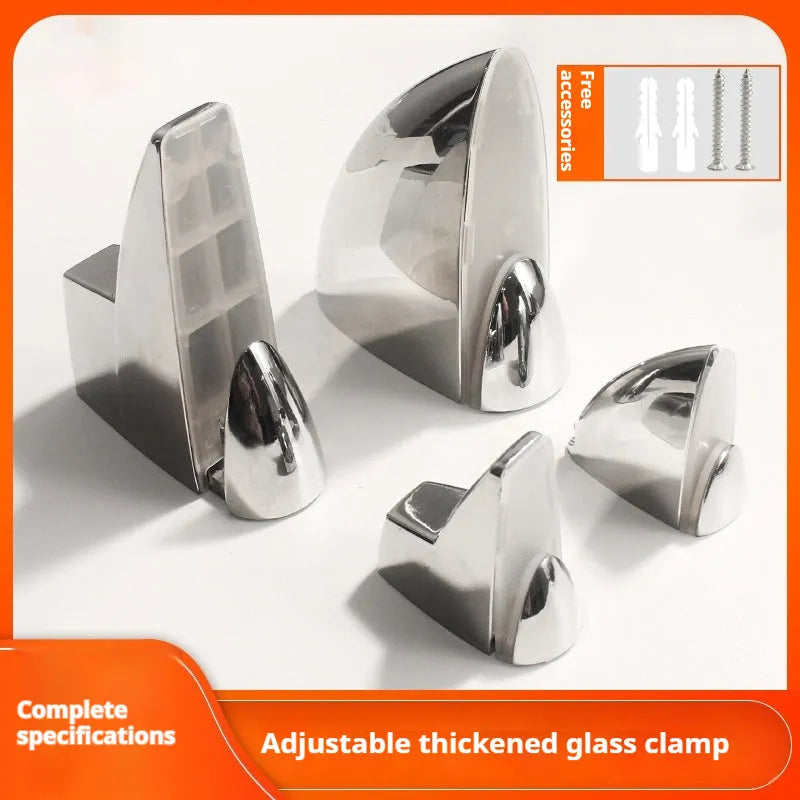 Wooden base adjustable partition holder with electroplated metal clip for glass surface plates