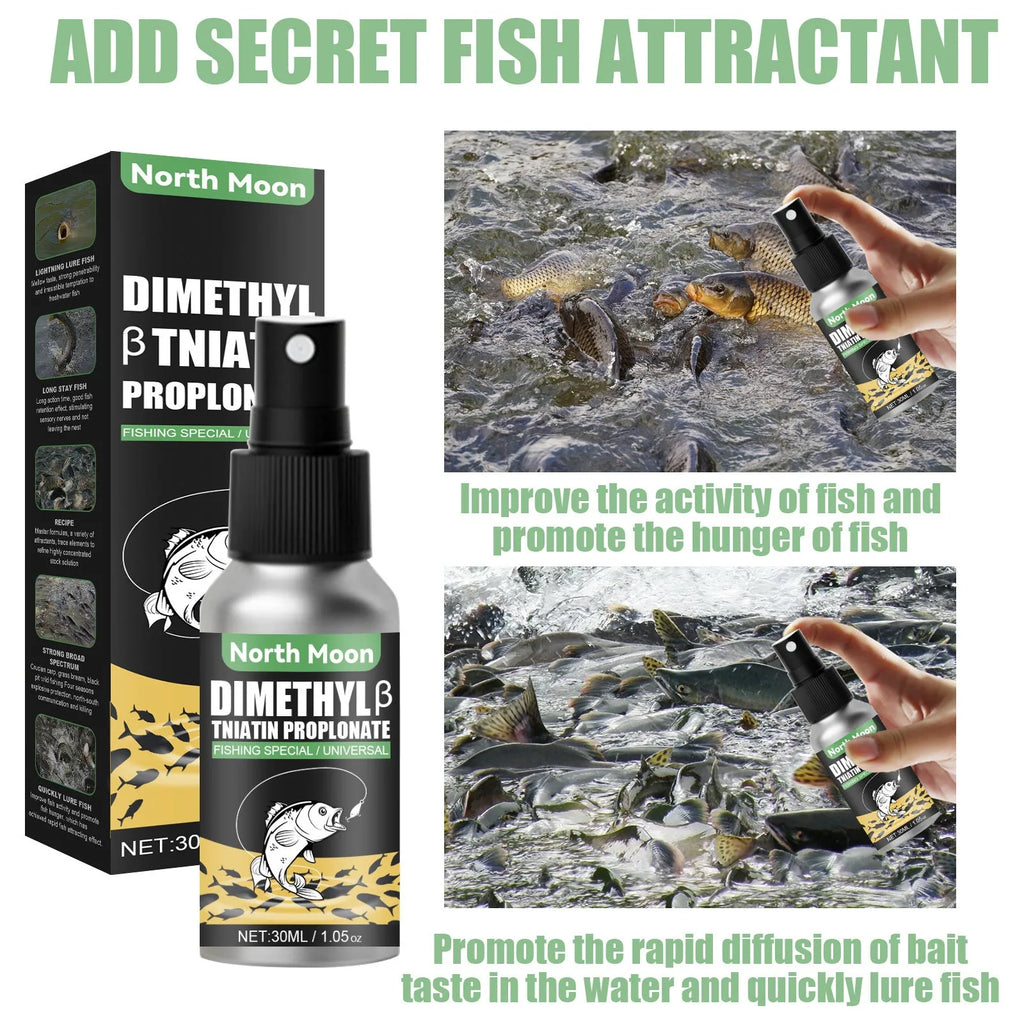 Fish attractant phagostimulant bait additive in 30ml clear liquid bottle for wild fishing angling