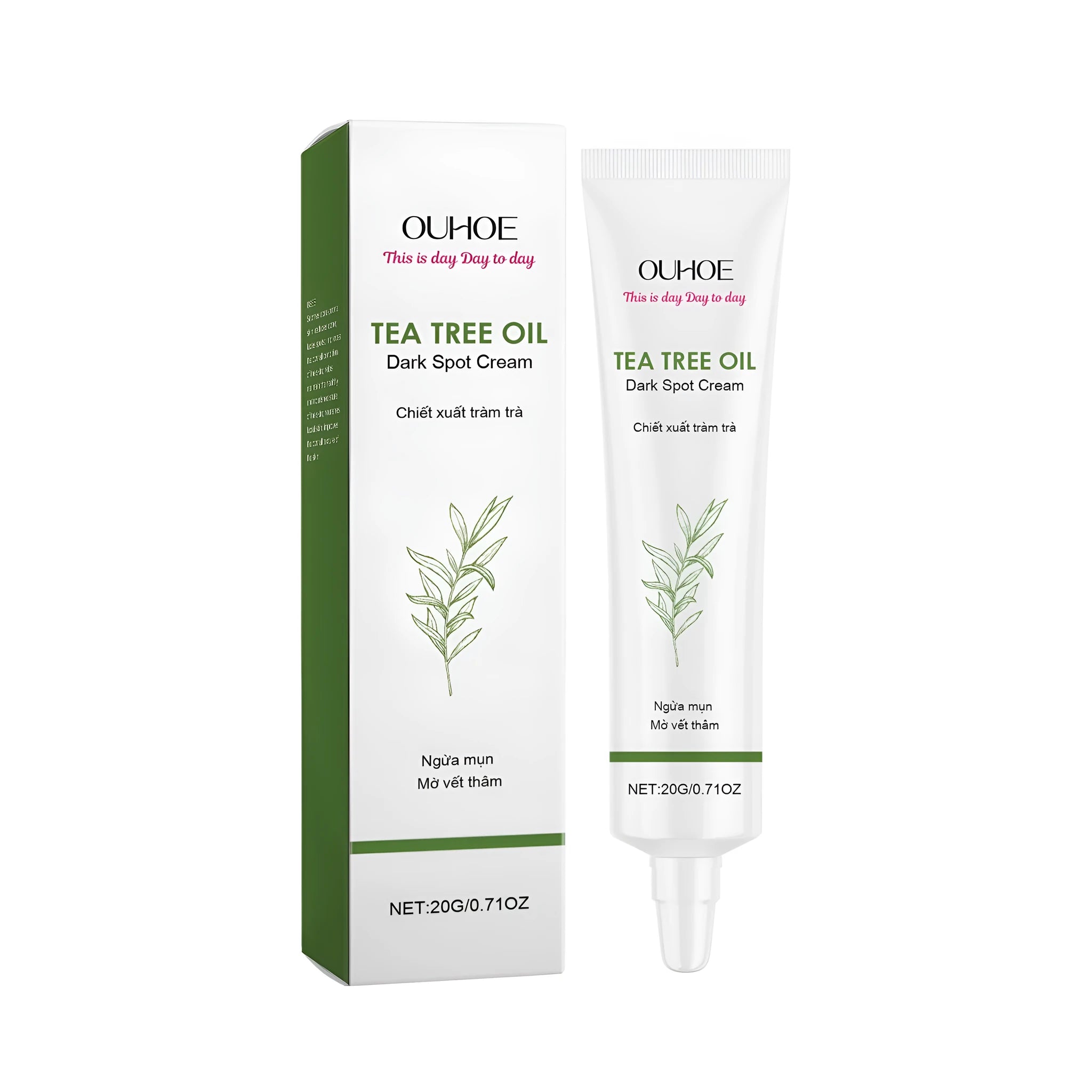 20g container of facial care cream with tea tree oil and salicylic acid