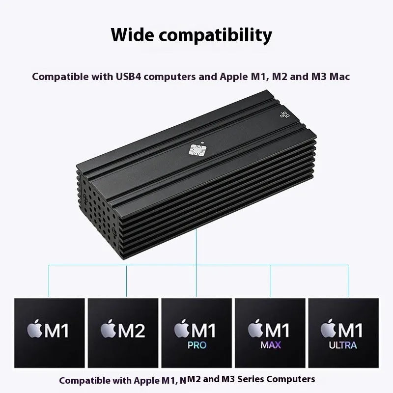 Black USB4 to 10 Gigabit RJ45 Ethernet network adapter with a 20cm cable