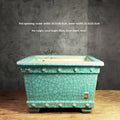 Lingnan Shiwan ceramic flowerpot with crackle glaze surface available in multiple colours