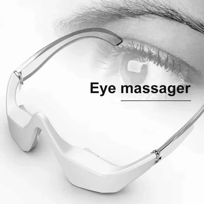 3D glasses-design micro-current eye massager beauty instrument in pink or white