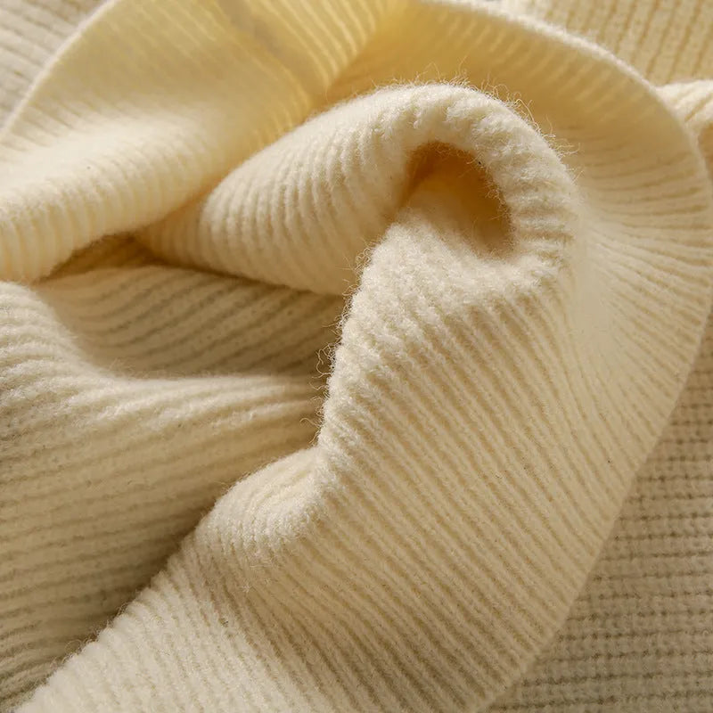 Men's cotton half-zip sweater in beige, plus size bat wing knitwear