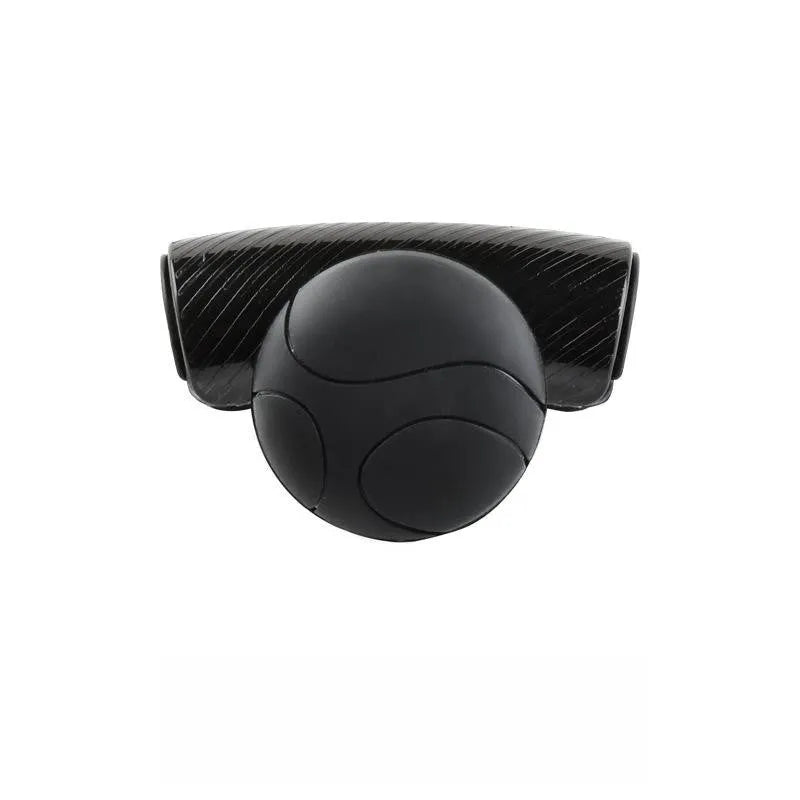 Black and blue steering wheel assist balls showing silicone cover and approximate 9cm by 6cm size